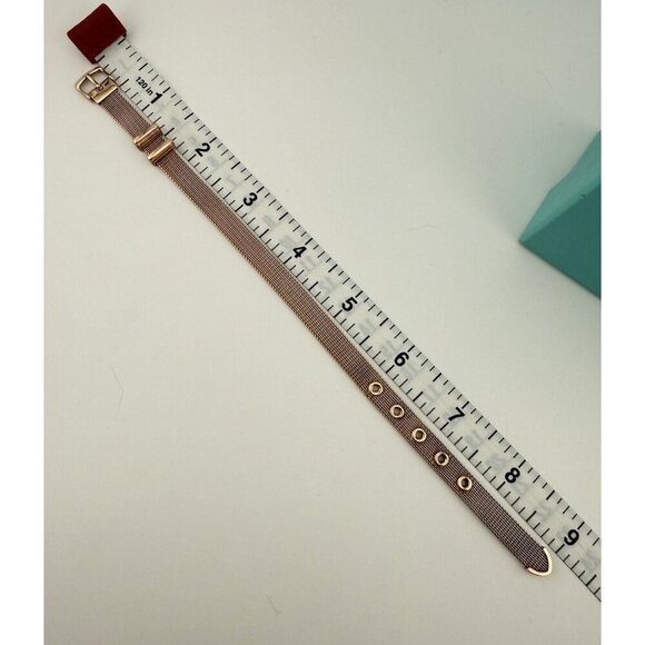 RARE Tiffany & Co. Rubedo Somerset Mesh Wrap Belt Clasp Bracelet - Picture 8 of 9